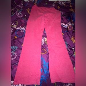 Hot pink cotton sweats